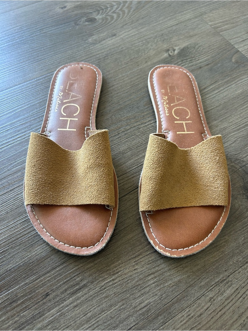Beach by Matisse Women's Tan Slide Sandals